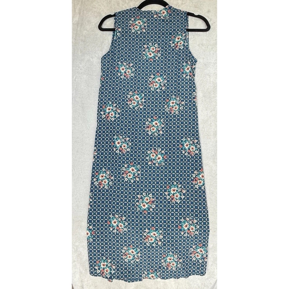LuLaRoe Joy Cardigan Duster Womens XS Blue Floral Cottagecore‎ Artsy Geometric - Picture 7 of 7